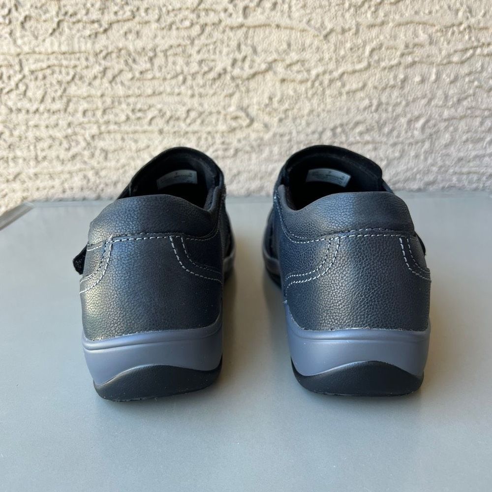 Orthofeet 813 Solerno Casual Orthotic Slip On Shoes Womens 7 Black Leather - Picture 4 of 13